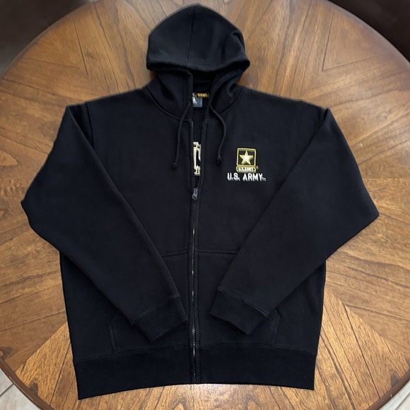 ARMY Full Zip Fleece Hoodie - Picture 1 of 9